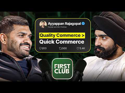 He Built a $250M Business by Doing the Opposite of Quick Commerce | Ayyappan, FirstClub